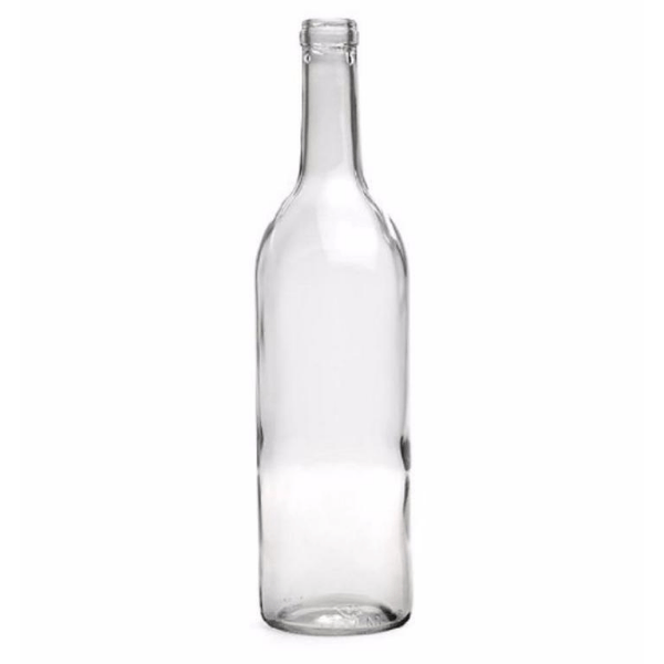 SCREW TOP WINE BOTTLES 750 ml Clear Glass Claret/Bordeaux Bottles, 12 per  case, 28/400 CT Finish Includes Caps - Hobby Homebrew